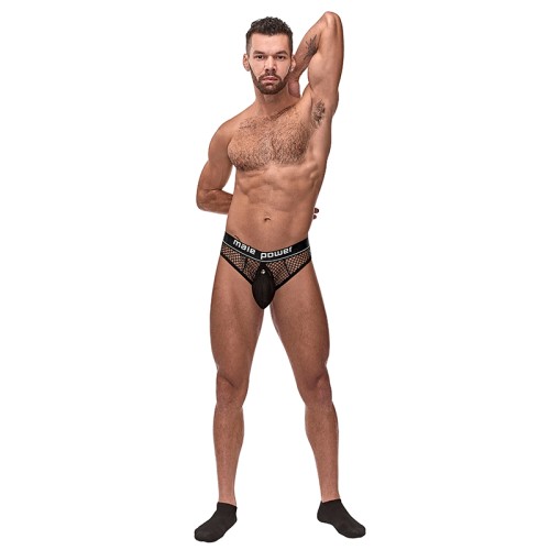 Male Power Cock Pit Net Ring Thong