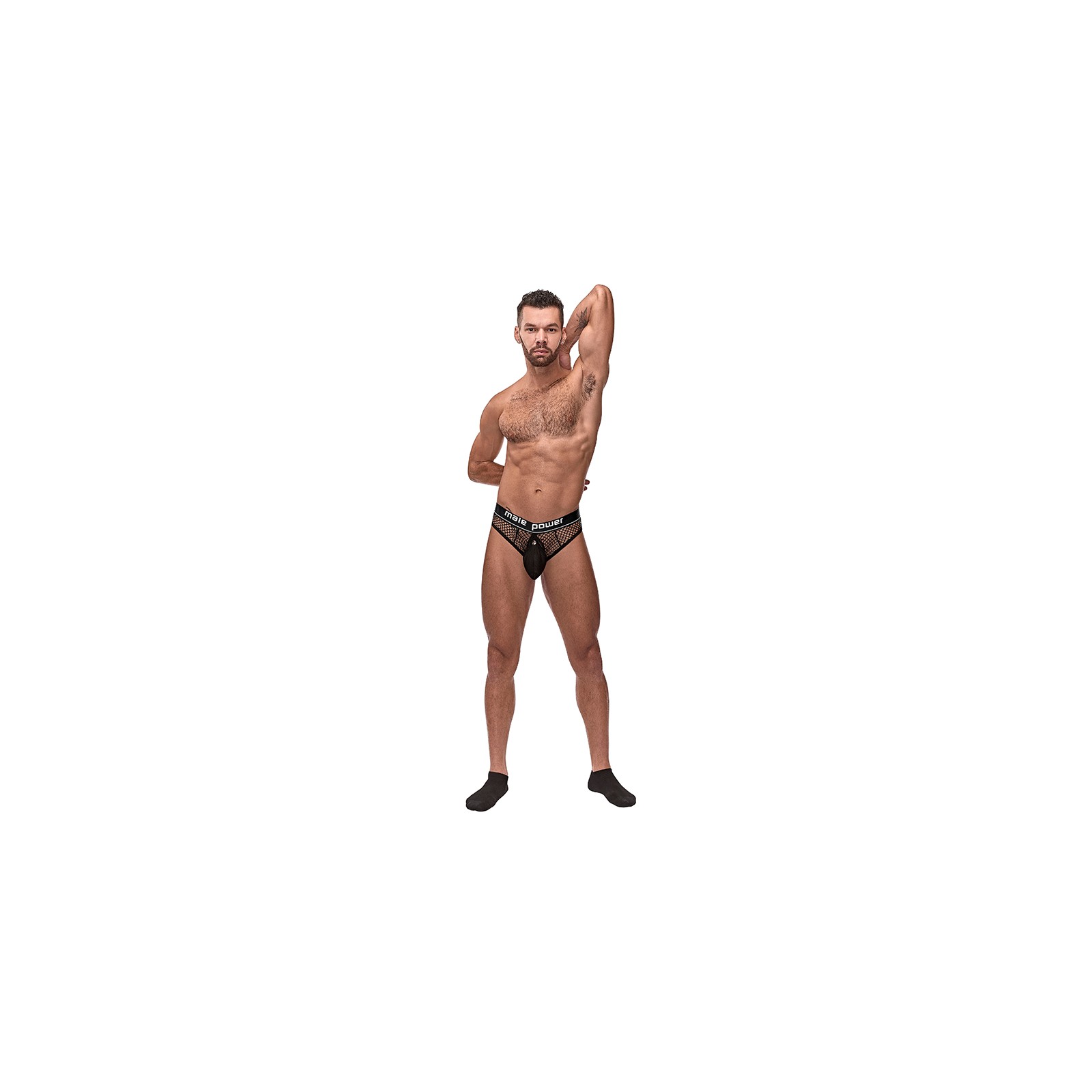 Male Power Cock Pit Net Ring Thong