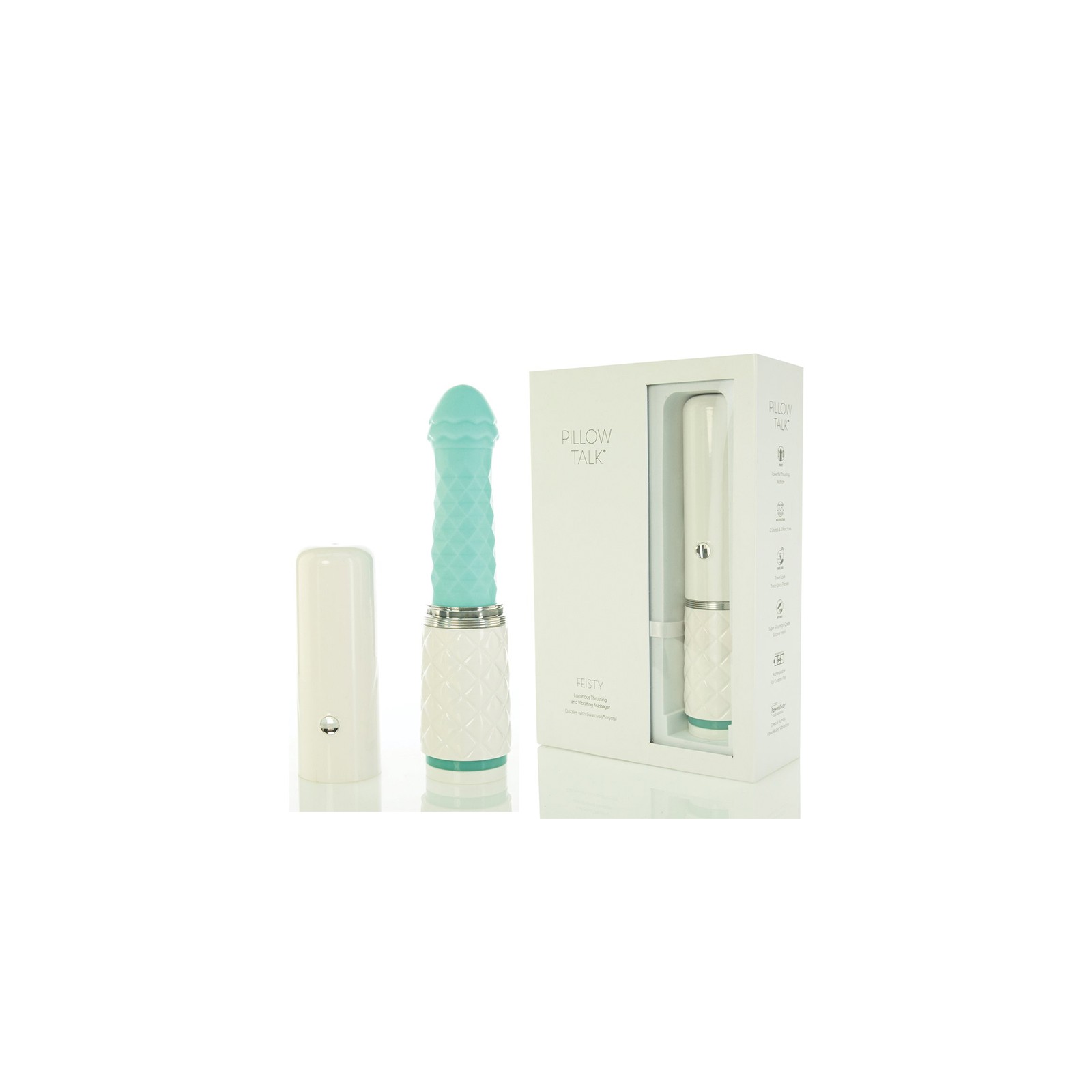 Vibrador de Empuje Pillow Talk Feisty Teal