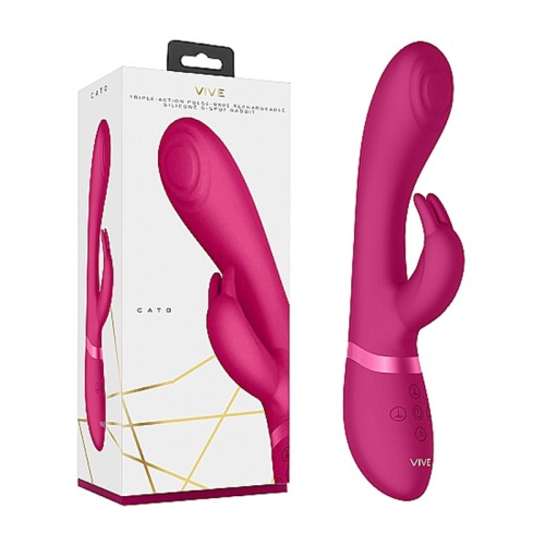 VIVE CATO Rechargeable Rabbit Vibrator for Intense Pleasure