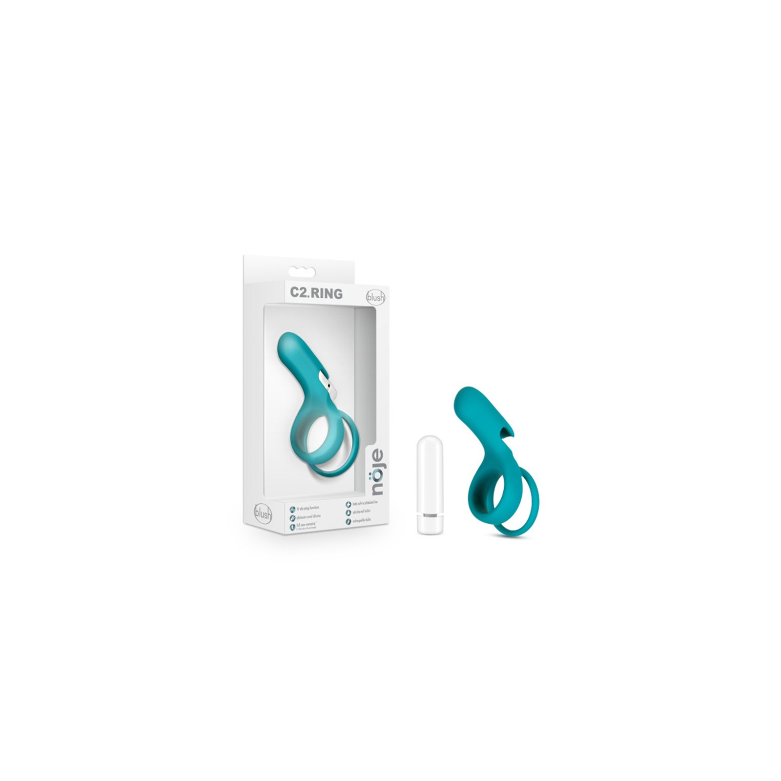 Noje C2.Ring Rechargeable Vibrating Silicone Cockring