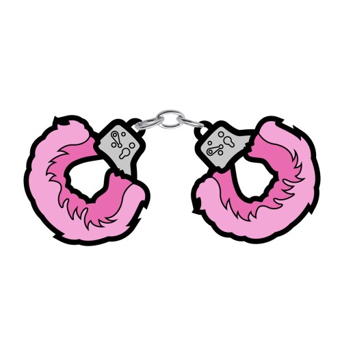 Fuzzy Handcuffs Pin - Fun Accessory