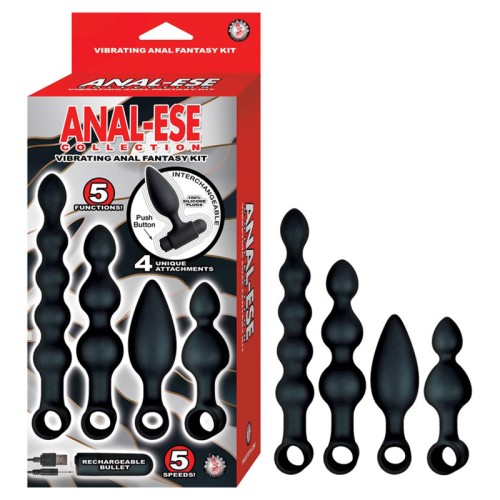 Anal-Ese Vibrating Anal Fantasy Kit - Black