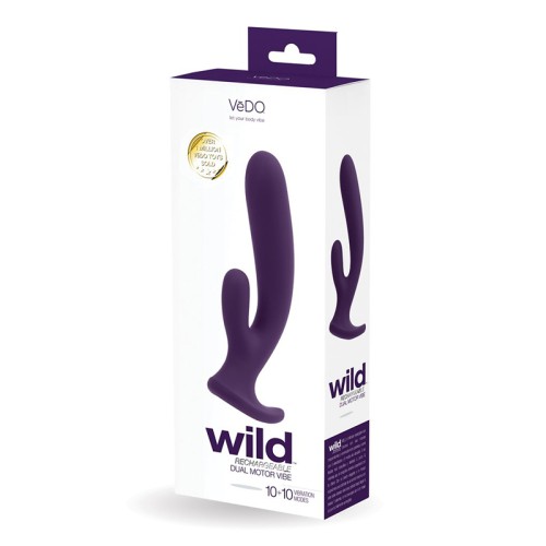 Vedo Wild Rechargeable Silicone Dual Vibe for Sensational Pleasure