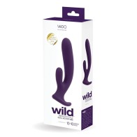 Vibrador Dual Recargable Vedo Wild de Silicona para Placer Sensacional