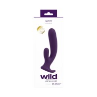 Vibrador Dual Recargable Vedo Wild de Silicona para Placer Sensacional