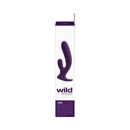 Vibrador Dual Recargable Vedo Wild de Silicona para Placer Sensacional