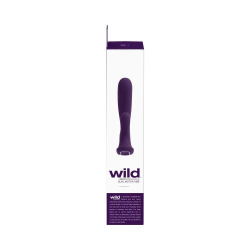 Vibrador Dual Recargable Vedo Wild de Silicona para Placer Sensacional