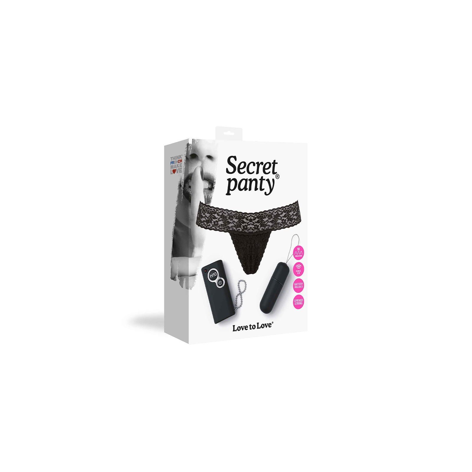 Conjunto de Panty Vibrador Secreto Love to Love Negro