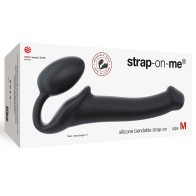 Strap-On-Me Dildo Semi-Realista Neopreno Flexible Negro M