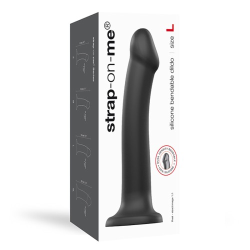 Strap-On-Me Dildo de Silicona de Doble Densidad Ajustable Negro L