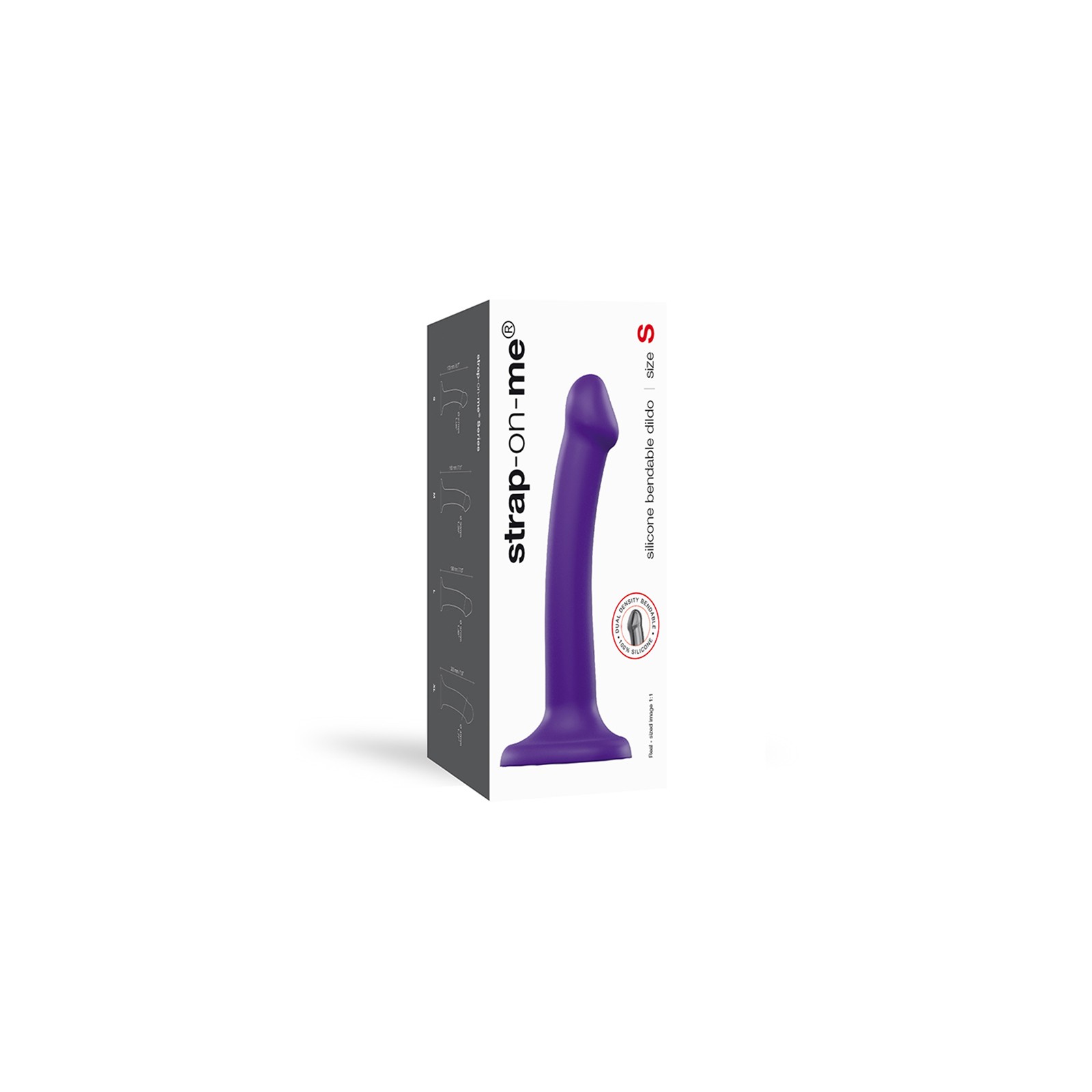 Bendable Dual-Density Silicone Dildo Purple