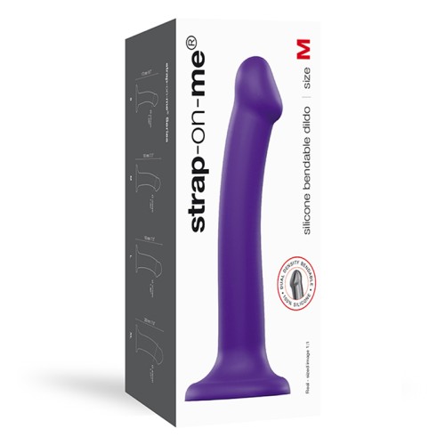 Strap-On-Me Dildo de Silicona Flexible - Púrpura