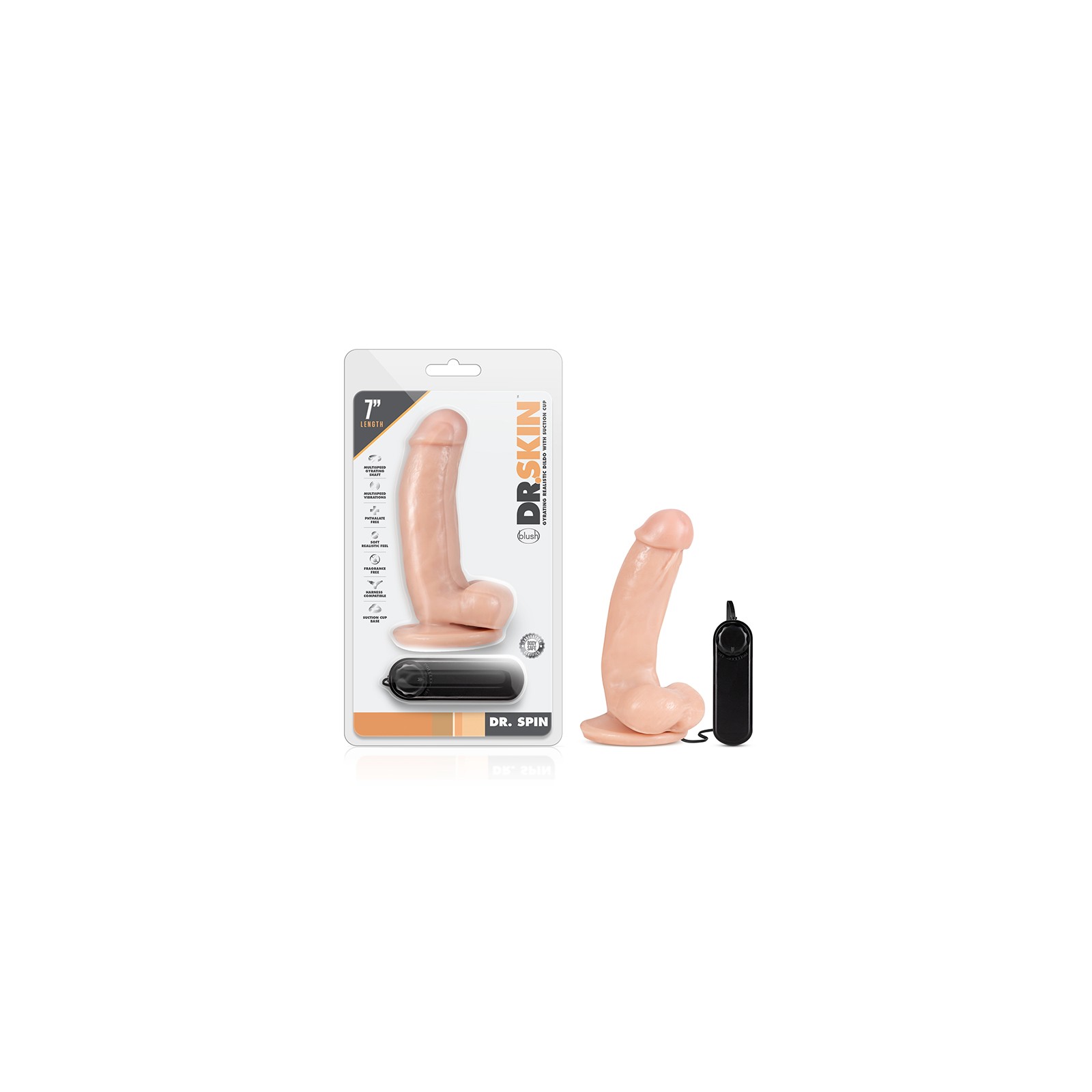 Gyrating 7 Inch Dildo for G-Spot and Prostate Pleasure