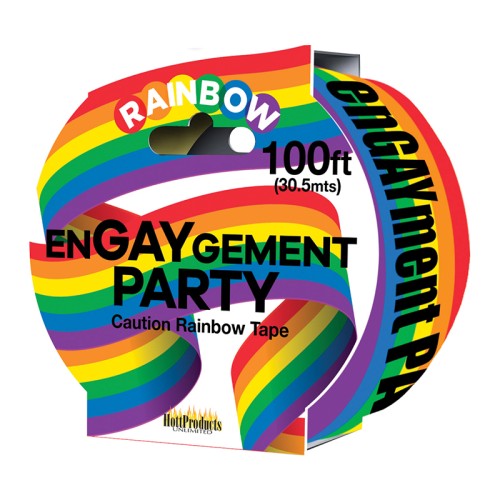 Engaygement Rainbow Style Party Tape - Fun Celebration