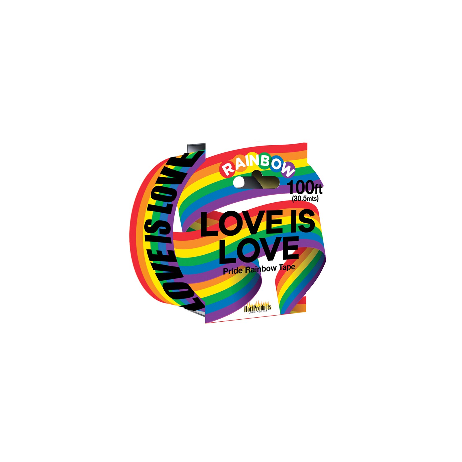 Love Is Love Rainbow Party Tape for Vibrant Celebrations