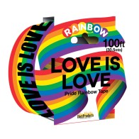 Love Is Love Rainbow Party Tape for Vibrant Celebrations