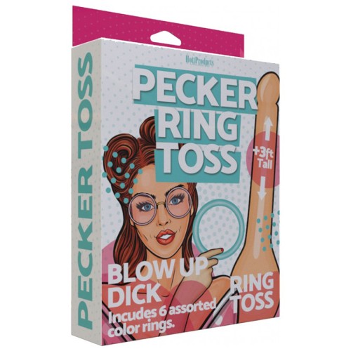 Juego de Lanzamiento de Anillos Inflable Pecker