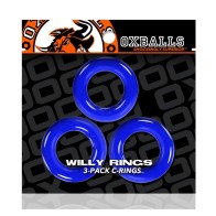 Oxballs Anillos Willy 3-Pack - Máxima Comodidad y Estiramiento