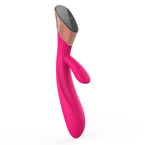 Metis Touch Panel Rabbit Vibrator Fuchsia for Dual Pleasure