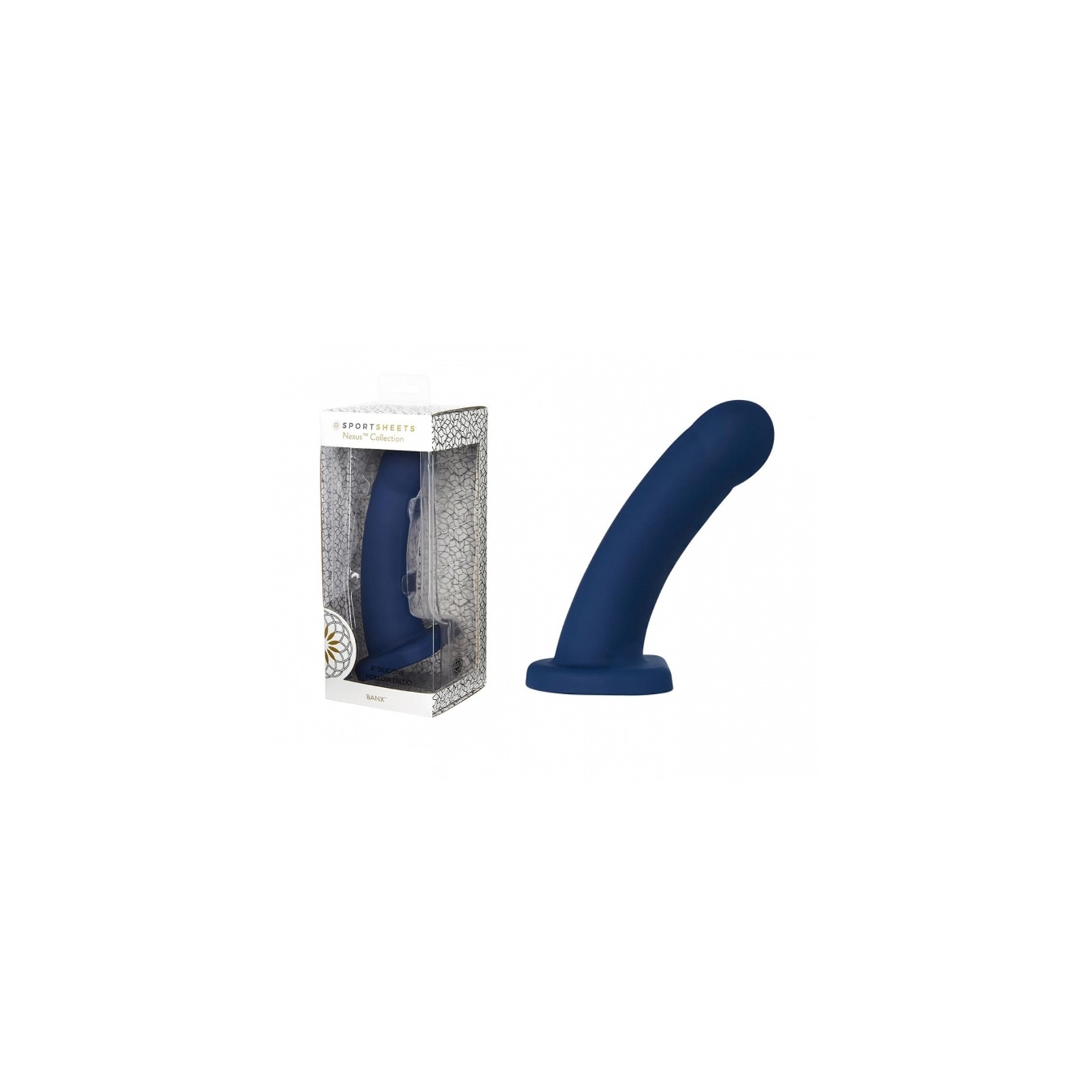 Dildo Hueco 8 Pulgadas Navy de Sportsheets Nexus