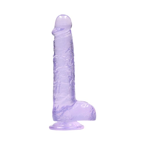 Dildo RealRock Crystal Clear - Experiencia Realista con Ventosa