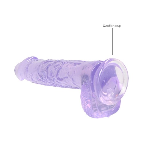 Dildo RealRock Crystal Clear - Experiencia Realista con Ventosa