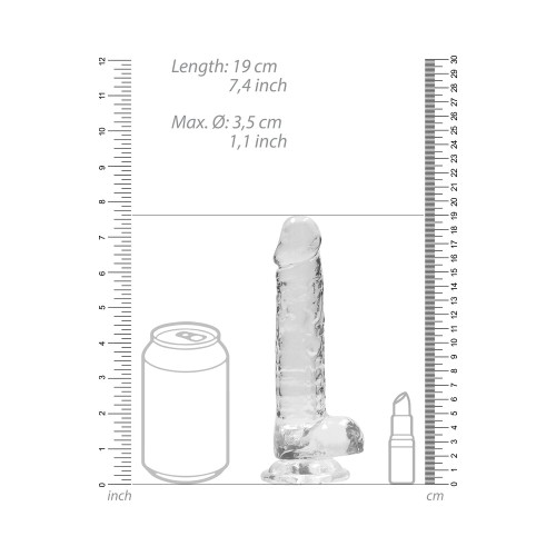 RealRock Crystal Clear Dildo