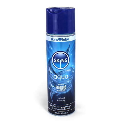 Skins Aqua Water-Based Lubricant 4 oz. - Natural Feeling