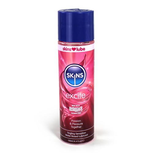 Lubricante a Base de Agua Skins Excite 4 oz - Sensación Emocionante