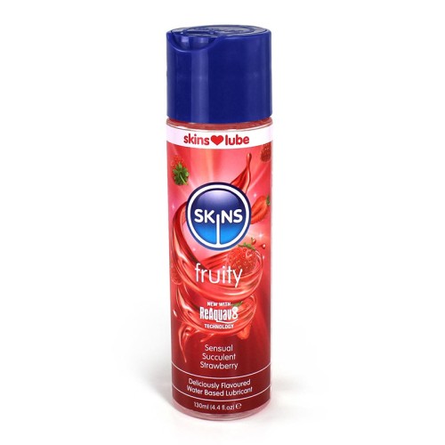 Lubricante a Base de Agua Skins Sabor Fresa 4 oz.