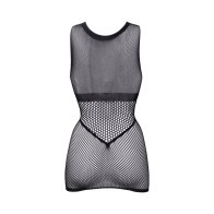 Le Desir Duo Open Cup Mini Dress Black O/S