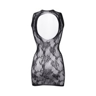 Le Desir High Neck Lace Mini Dress for Seductive Nights