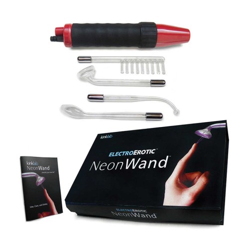 Kinklab Red Handle Neon Wand - 4 Attachments