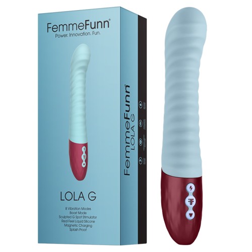 Vibrador Recargable FemmeFunn Lola G para Punto G