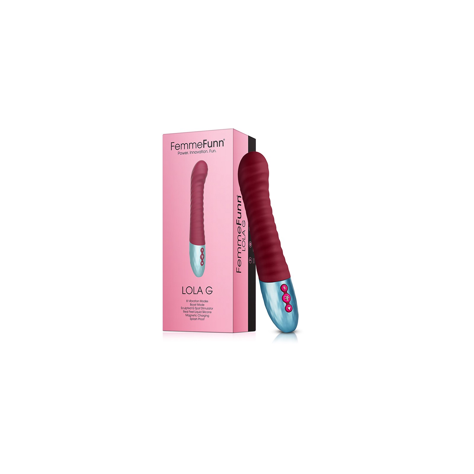 Vibrador de Punto G Recargable Lola G FemmeFunn Maroon