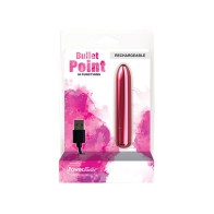 Power Bullet Point Rechargeable Vibrator Pink