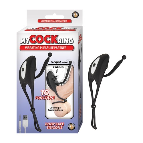 My Cockring Vibrating Pleasure Partner Black