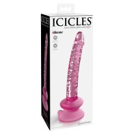 Dildo de Vidrio Pipedream Icicles No. 86 Rosa