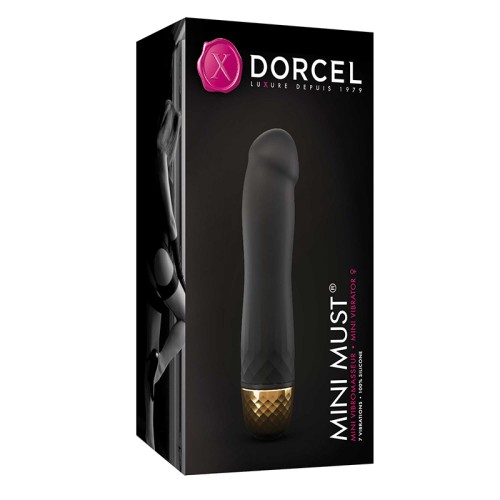 Dorcel Mini Must Silicone Vibrator Black/Gold - Compact Pleasure