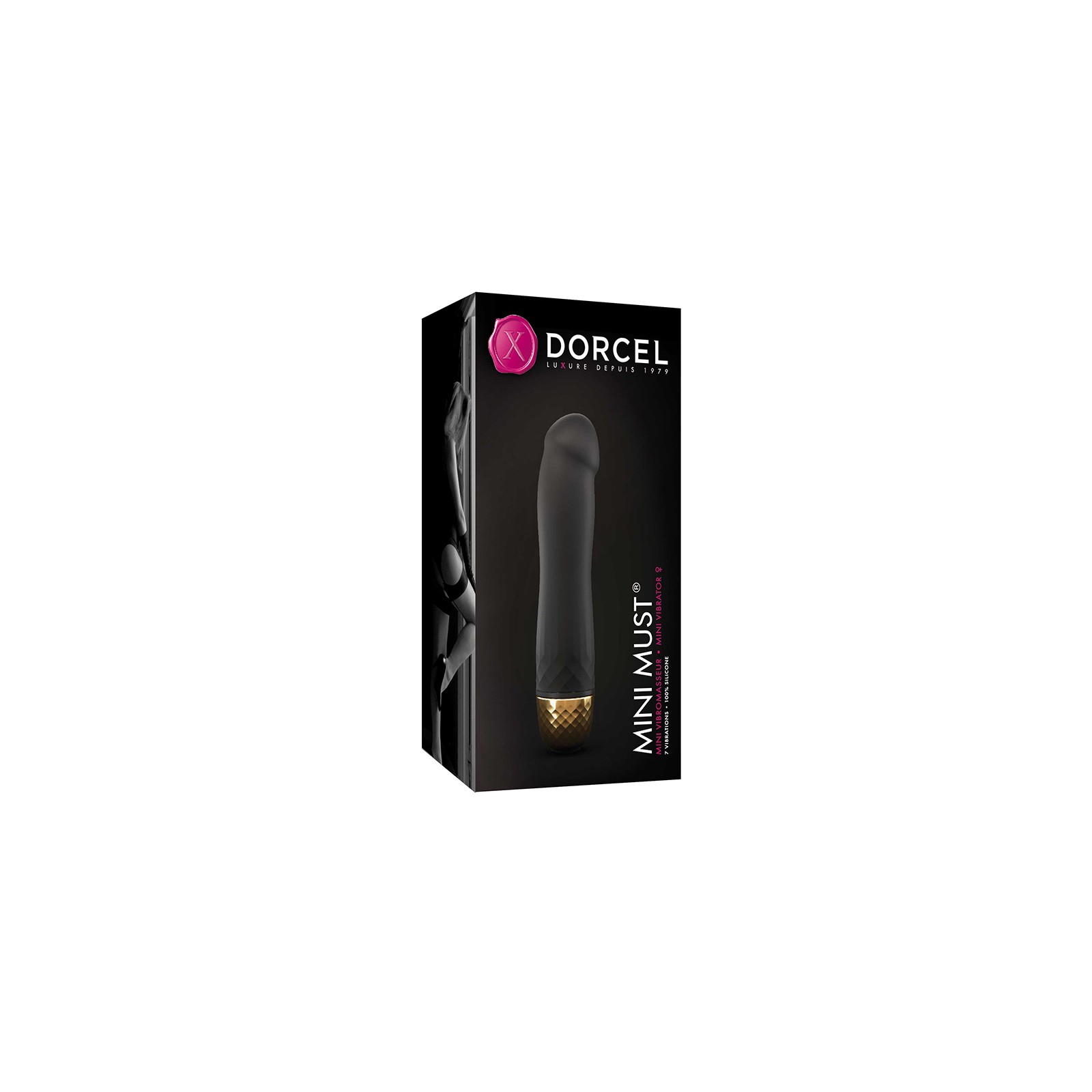 Dorcel Mini Must Silicone Vibrator Black/Gold - Compact Pleasure