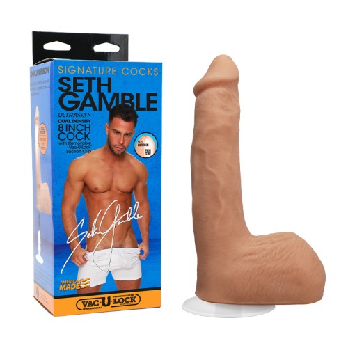 Pene ULTRASKYN de 8 Pulgadas Signature Cocks Seth Gamble - Fantasía Suprema