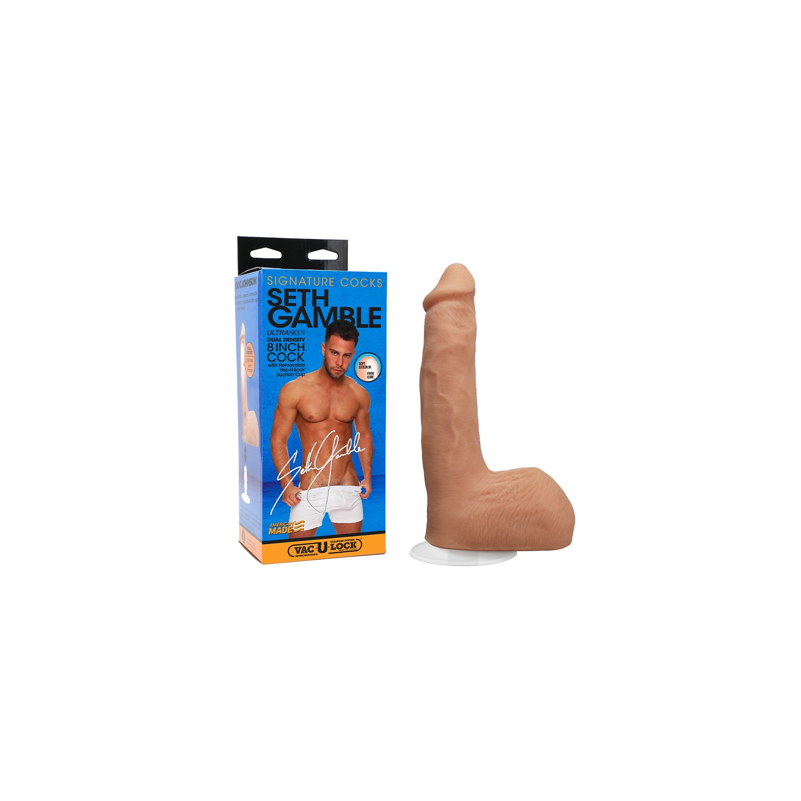 Signature Cocks Seth Gamble 8-Inch ULTRASKYN Cock - Ultimate Fantasy