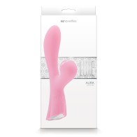 Vibrador Succionador Recargable Luxe Aura Rosa