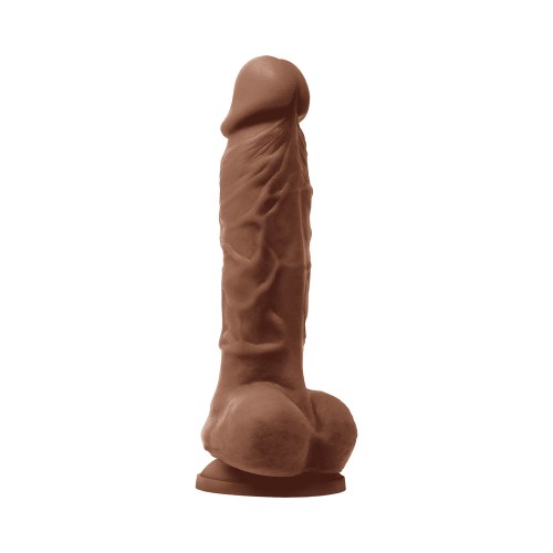 Colours Pleasures 5 in. Brown Vibrating Dildo - Ultimate Sensation