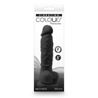 5 in. Vibrating Dildo Black