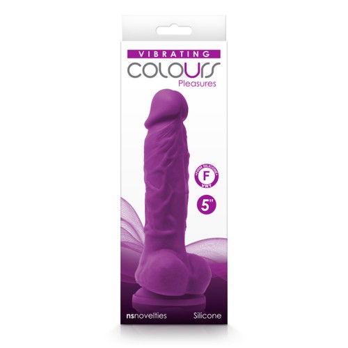 Dildo Vibrador de 5 in. Colores Placer