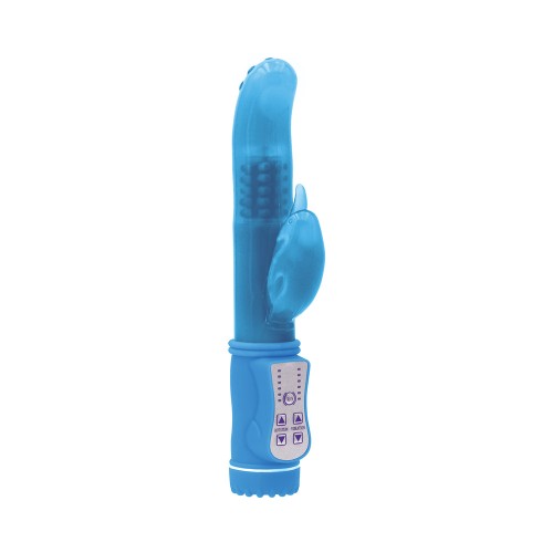 Firefly Jessica Rotating Dolphin Vibrator Blue