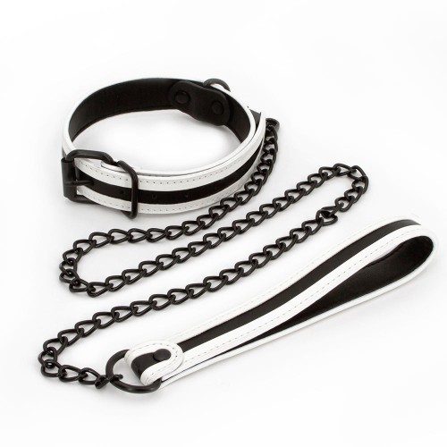 GLO Bondage Collar & Leash for Fetish Play