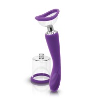 INYA Pump N Vibe Dual-Ended Vibrator & Pump Set in Purple